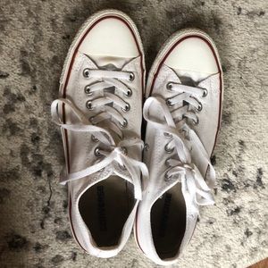 Men’s White Converses All Stars